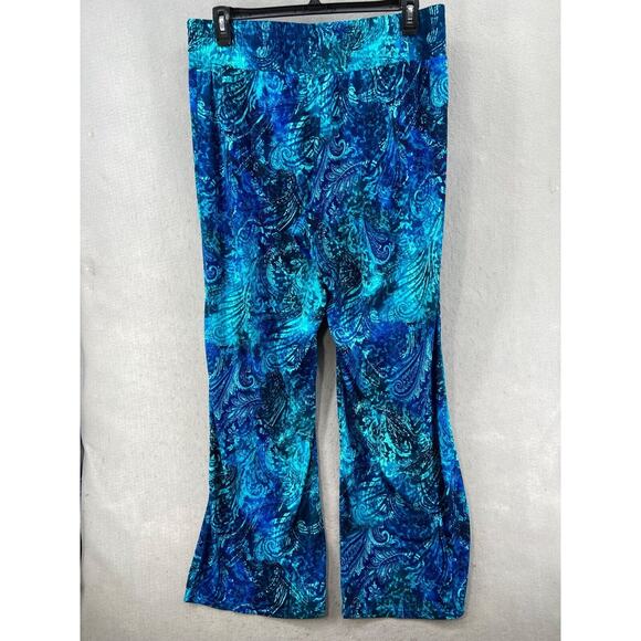 CACHE Pants Womens Sz XL Pull On Elastic Waist High-Rise Stretch Wide Leg - Picture 7 of 10